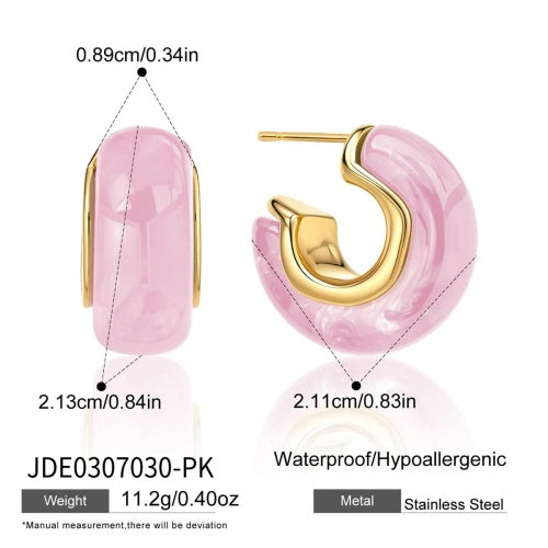 Boucles d’oreilles en acier – E0307030-PK