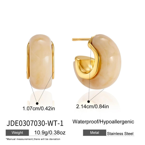 BOUCLES D’OREILLES ACIER REF E0307030-WT-1