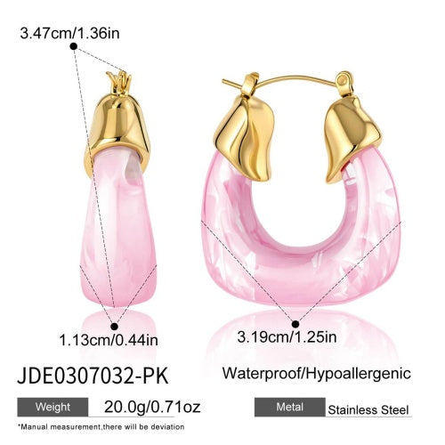 Boucles d’oreilles en acier – E0307032-PK