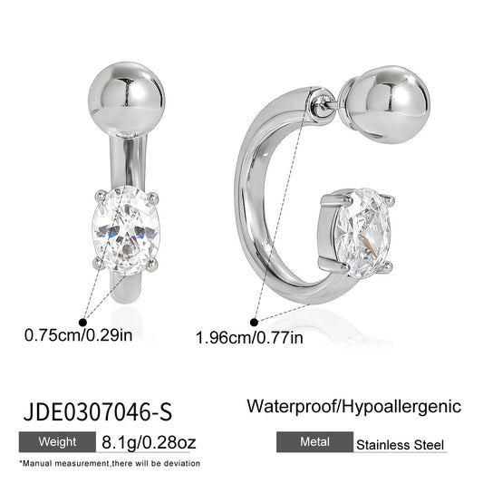 Boucles d’oreilles en acier – E0307046-S