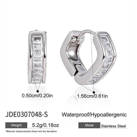 Boucles d’oreilles en acier – E0307048-S