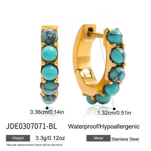 Boucles d’oreilles en acier – E0307071-BL