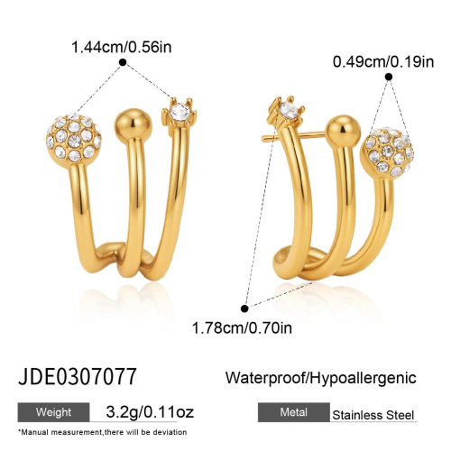 BOUCLES D’OREILLES ACIER REF E0307077