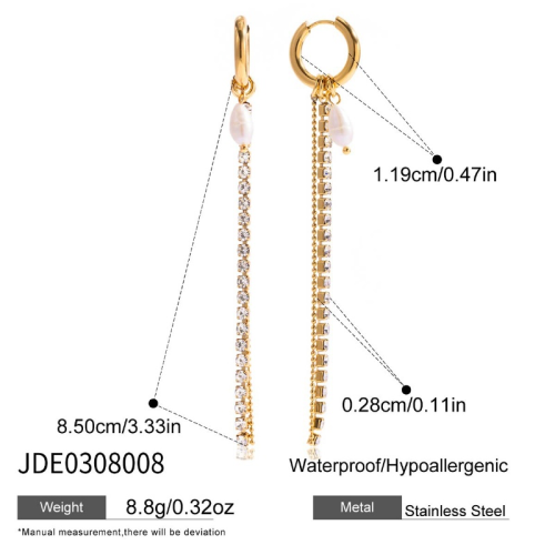 Boucles d’oreilles en acier – E0308008