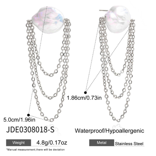Boucles d’oreilles en acier – E0308018-S