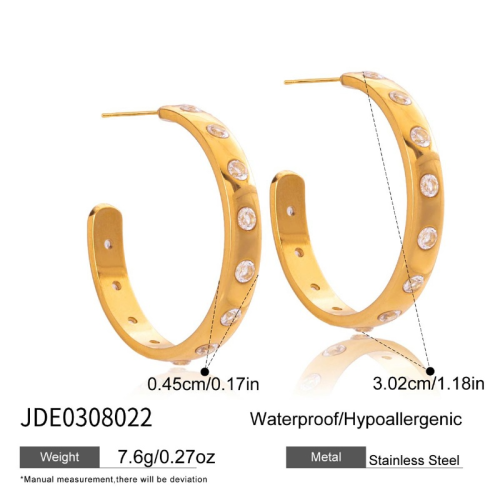 Boucles d’oreilles en acier – E0308022