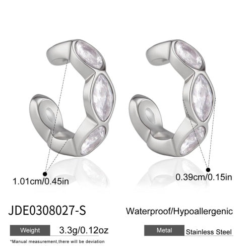 BOUCLES D’OREILLES ACIER REF E0308027-S