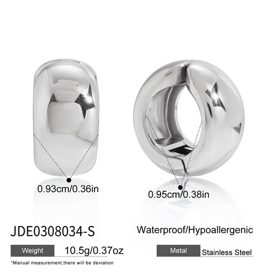 Boucles d’oreilles en acier – E0308034-S