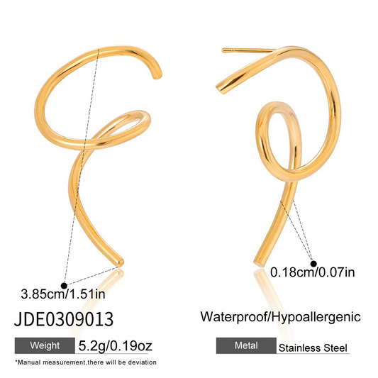Boucles d'oreilles en acier - E0309013