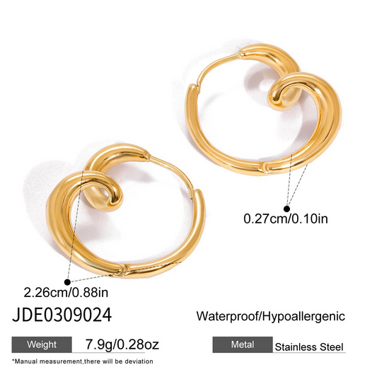 Boucles d'oreilles en acier - E0309024