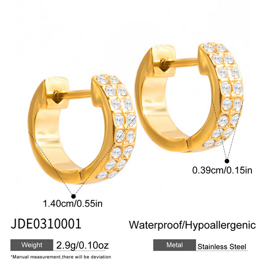 Boucles d'oreilles en acier - E0310001