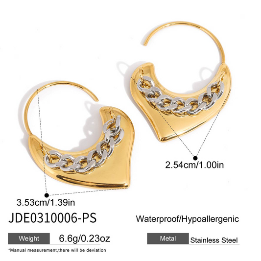 Boucles d'oreilles en acier - E0310006-PS