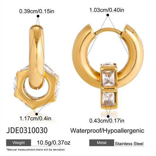 Boucles d’oreilles en acier – E0310030