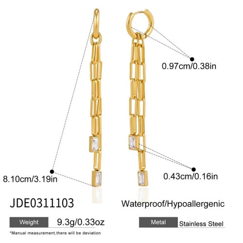 Boucles d’oreilles en acier – E0311103