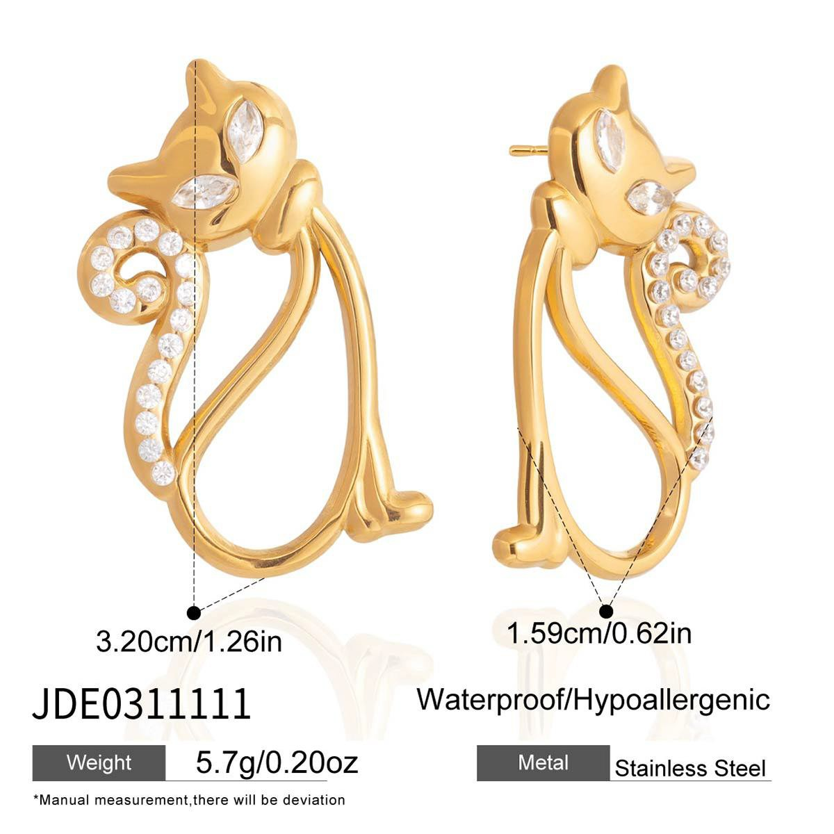 Boucles d’oreilles en acier – E0311111