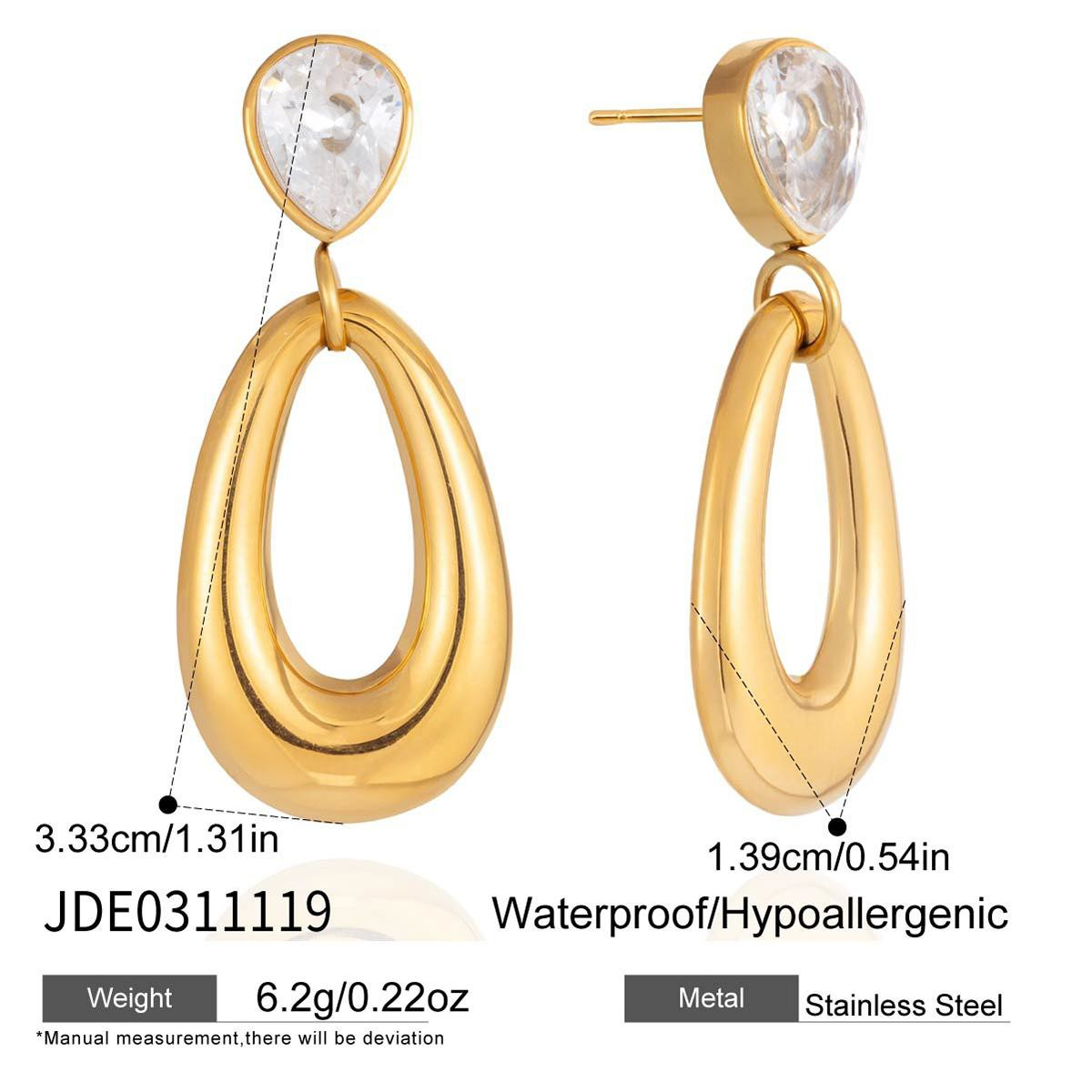 Boucles d’oreilles en acier – E0311119