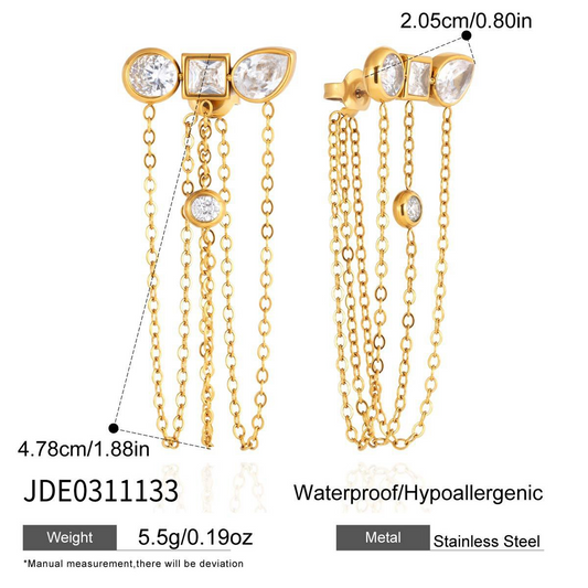 Boucles d’oreilles en acier – E0311133