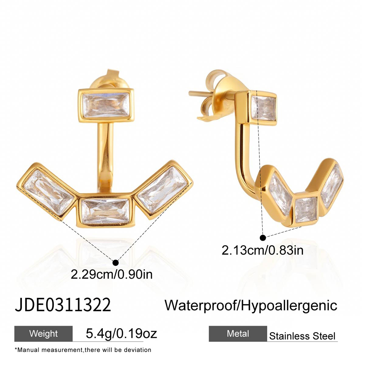 Boucles d’oreilles en acier – E0311322