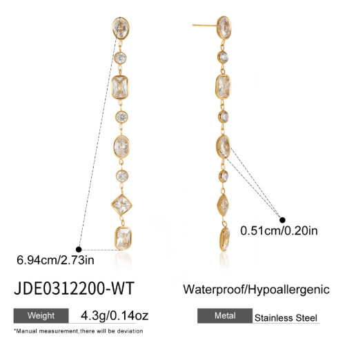 Boucles d’oreilles en acier – E0312200-WT
