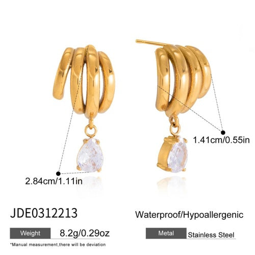 Boucles d’oreilles en acier – E0312213