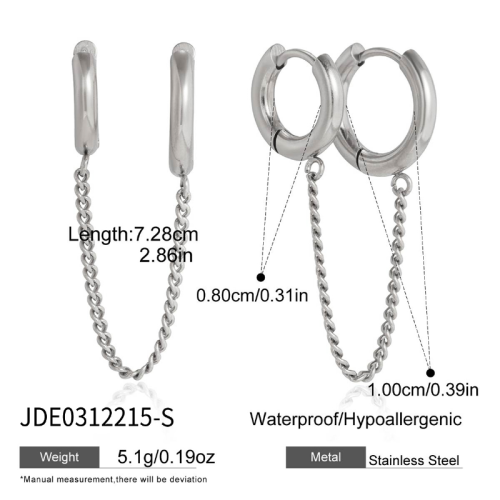 Boucles d’oreilles en acier – E0312215-S