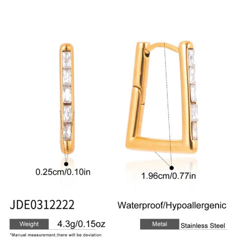 Boucles d’oreilles en acier – E0312222