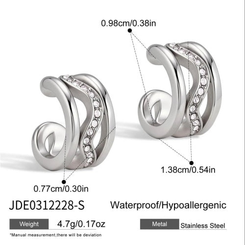 Boucles d’oreilles en acier – E0312228-S