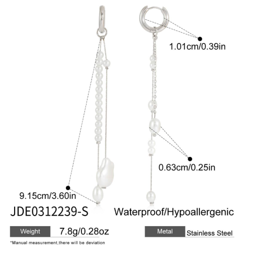 Boucles d’oreilles en acier – E0312239-S
