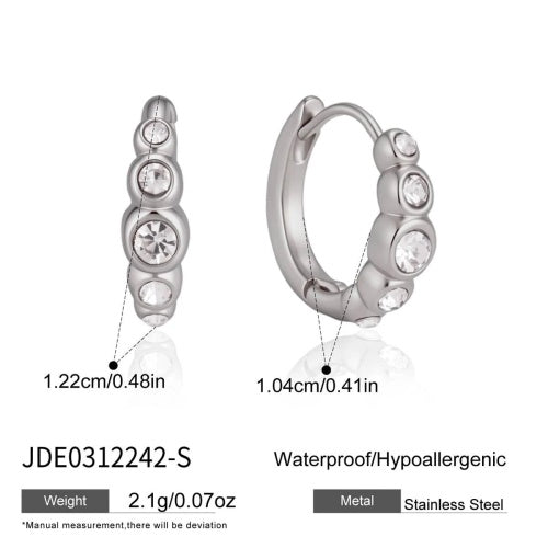 Boucles d’oreilles en acier – E0312242-S