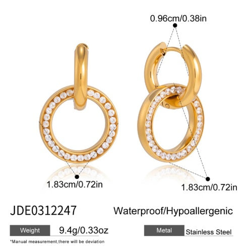 Boucles d’oreilles en acier – E0312247
