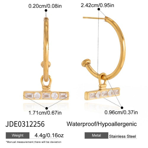 Boucles d’oreilles en acier – E0312256