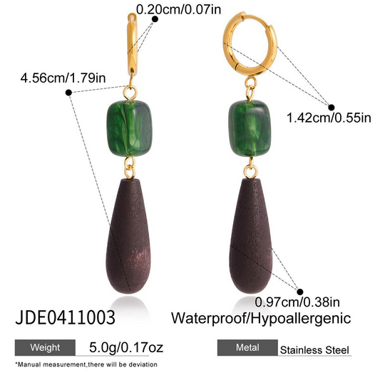 Boucles d’oreilles en acier – E0411003