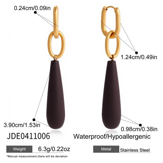 Boucles d’oreilles en acier – E0411006