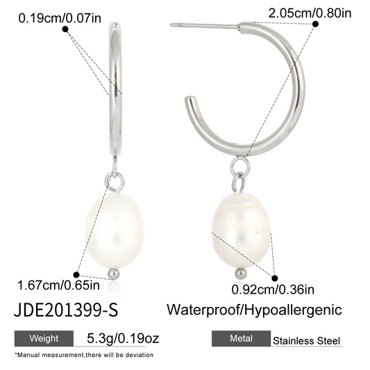 Boucles d’oreilles en acier – E201399-S
