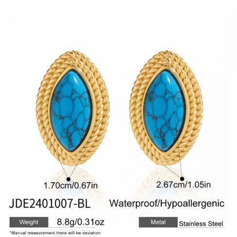 Boucles d’oreilles en acier – E2401007-BL