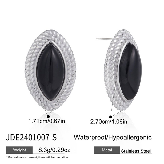 Boucles d’oreilles en acier – E2401007-S