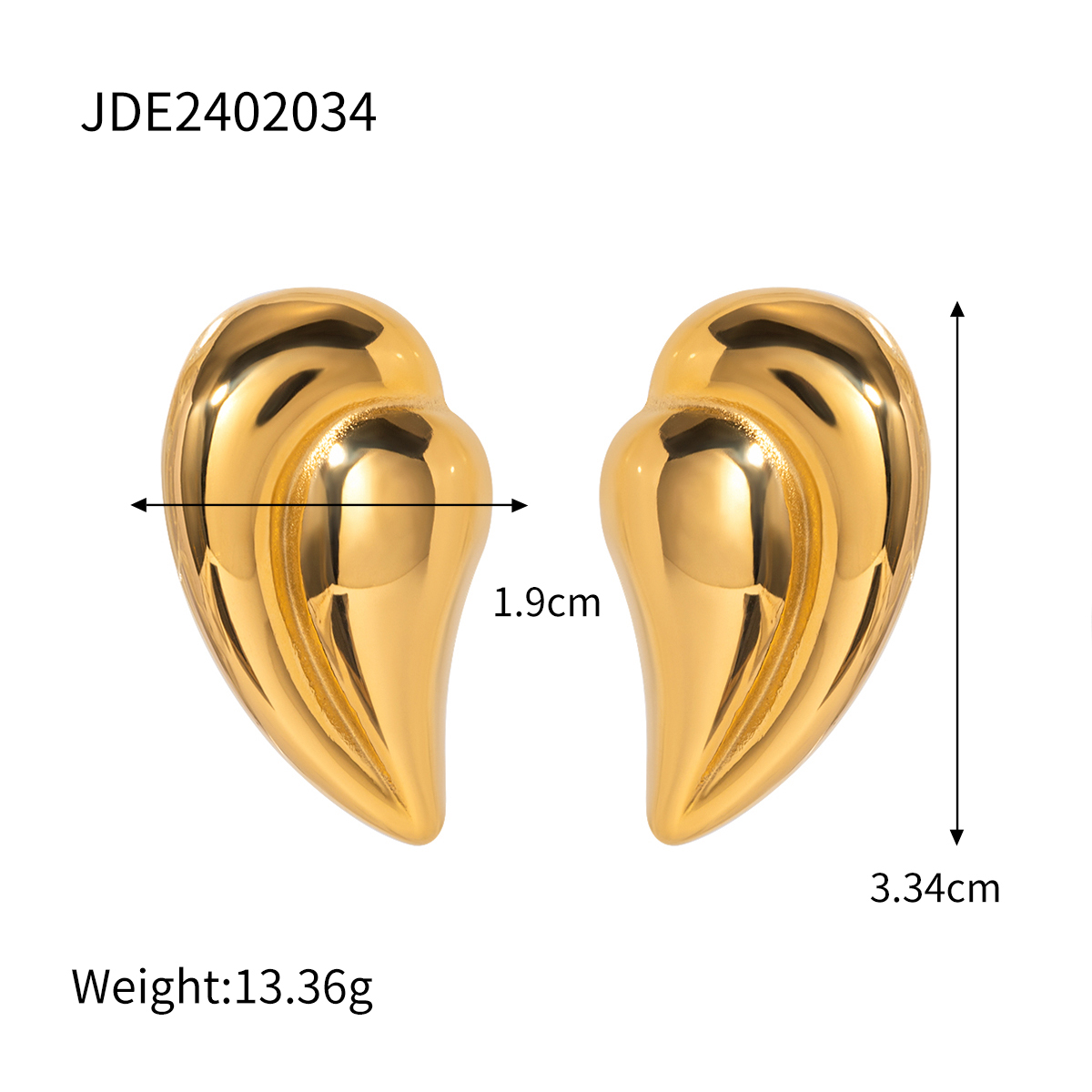 Boucles d’oreilles en acier – E2402034