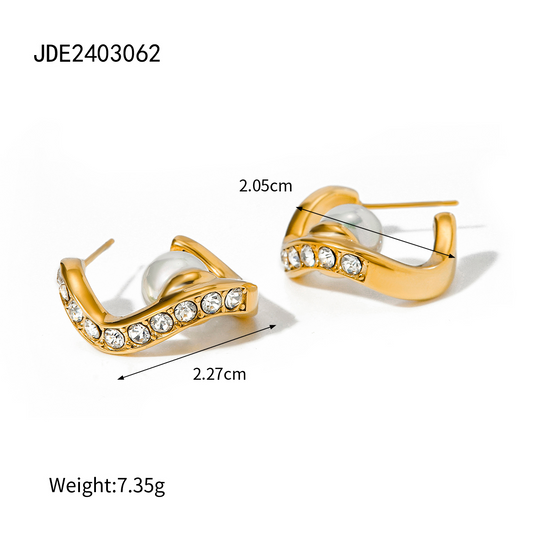 Boucles d’oreilles en acier – E2403062