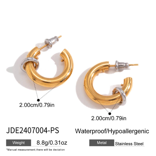 Boucles d’oreilles en acier – E2407004-PS