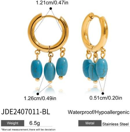 Boucles d’oreilles en acier – E2407011-BL
