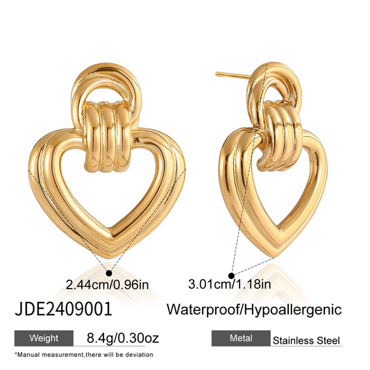Boucles d'oreilles en acier - E2409001