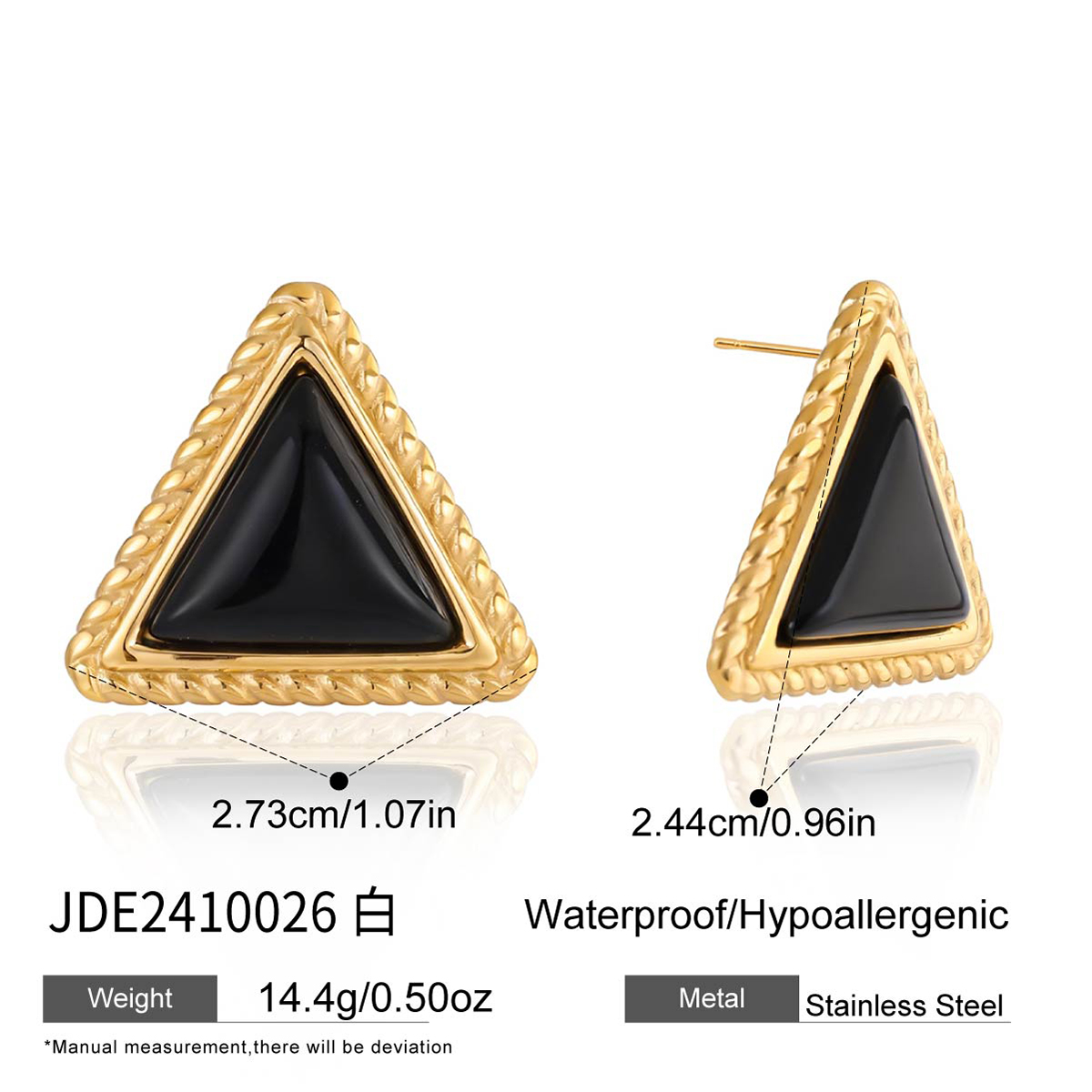 Boucles d'oreilles en acier - E2410026