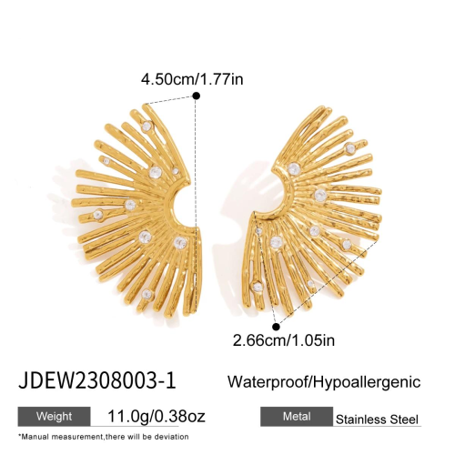BOUCLES D’OREILLES ACIER REF EW2308003-1
